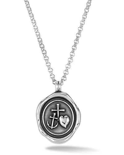 Dower & Hall S Hope Talisman Necklace - Metallic