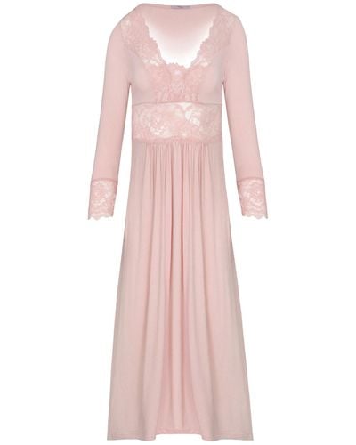 Oh!Zuza Maxi Viscose Nightgown - Pink
