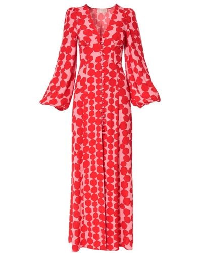 AGGI Imani Poppy Dress - Red