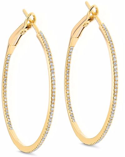 Cosanuova Swoosh Diamond Earrings 18k White Gold - Metallic