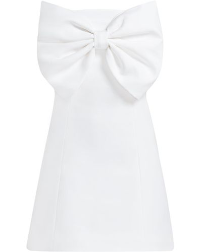 Tia Dorraine Love Affair Statement Bow Mini Dress - White