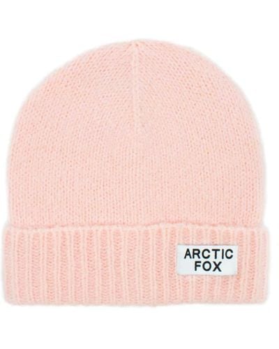 Arctic Fox & Co. The Mohair Beanie In Pale Dusty Pink