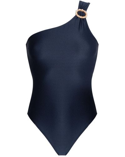 BonBon Lingerie Aphrodite Asymmetric Swimsuit - Blue