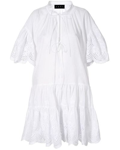AGGI Tenneisha Boho Mini Dress - White