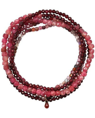 Soul Journey Jewelry New! Sadie Garnet Bracelet - Red