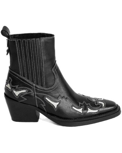 ASRA Marvelo Black/rice Western Boot