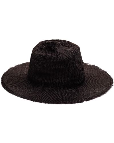 Justine Hats Remi Straw Hat - Black