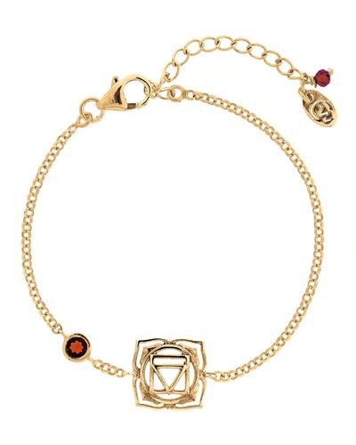 Charlotte's Web Jewellery Root Chakra Vermeil Bracelet - Metallic