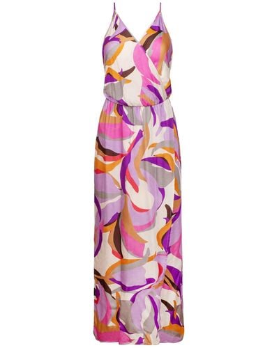 Oh!Zuza Maxi Strap Dress Printed - Purple