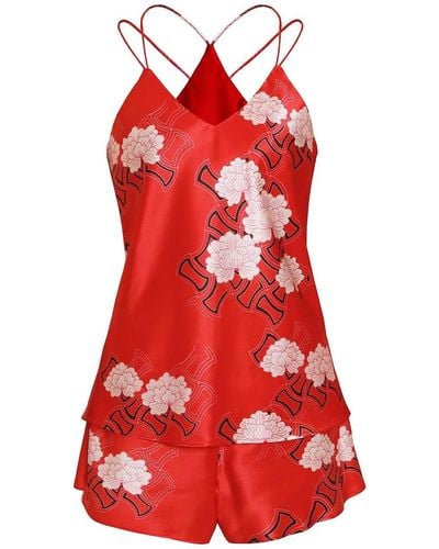 Emma Wallace Rouge Cami Set - Red