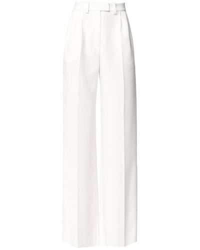 Angelika Jozefczyk Sanremo High-rise Wide-leg Suit Trousers Ivory - White