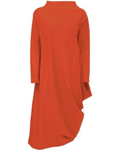 Julia Allert Asymmetrical Jersey Dress Orange