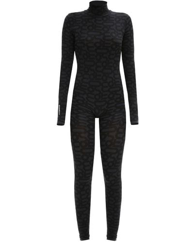 Monosuit Eco Monoskin Jumpsuit Bodysuit Seamless - Black