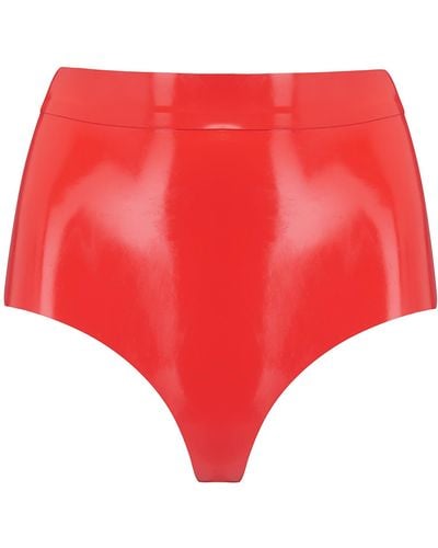 Elissa Poppy Latex Disco Pant - Red