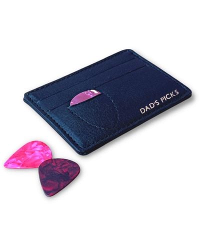 VIDA VIDA Guitar Plectrum Leather Card Holder - Blue