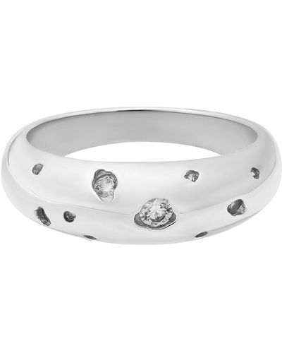 Cartilage Cartel Scatter Disc Dome Ring - Metallic