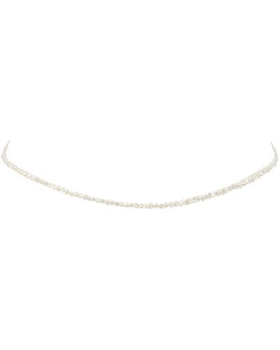 NAiiA Chloe Pearl Multiwear Belly Chain And Necklace - White