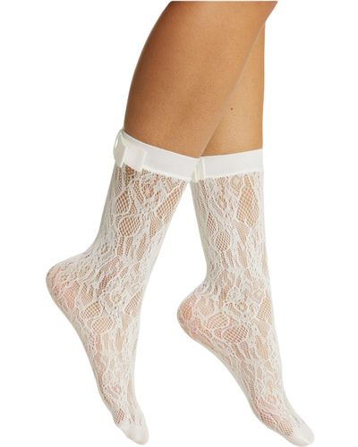 HIGH HEEL JUNGLE by KATHRYN EISMAN Coco Lace Sock - Natural