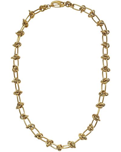 Smilla Brav Vintage Knot Chain Necklace Trudy - Metallic