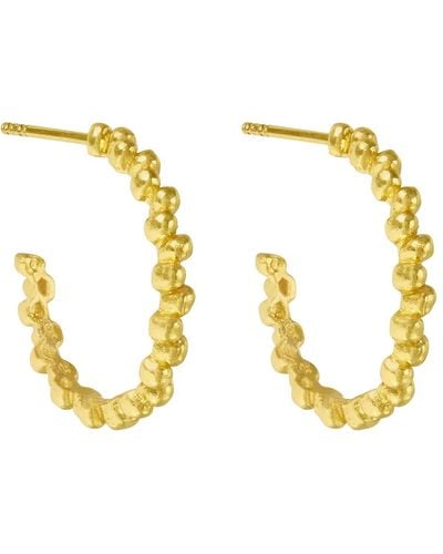 Ottoman Hands Jolene Hoop Earrings - Metallic