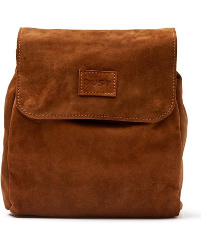 THE DUST COMPANY Leather Backpack Upper West Side Collection - Brown