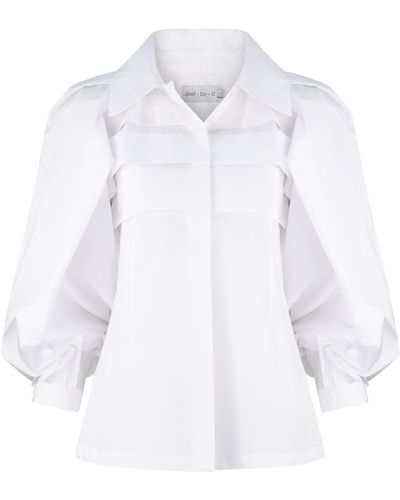 dref by d Champagne Shirt - White