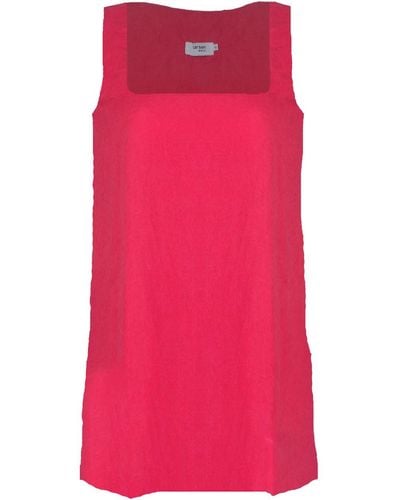 Larsen and Co Pure Linen Paxi Dress In Fuchsia - Pink
