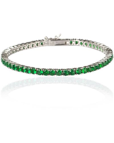 Ep Designs Green Emerald Tennis Bracelet