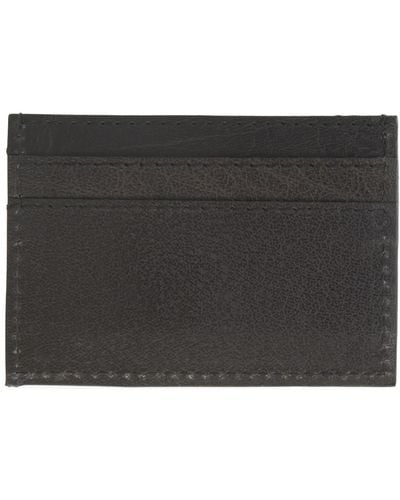 VIDA VIDA Luxe Black Leather Card Holder