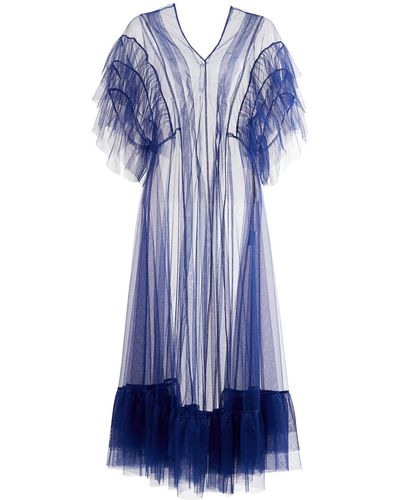By Moumi Tulle Dress Electric - Blue