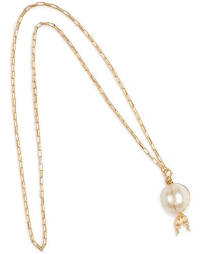 Pats Jewelry Swan Necklace - Metallic