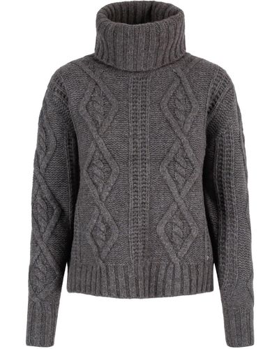 tirillm "cornelia" Chunky Cable Knitted Sweater - Gray