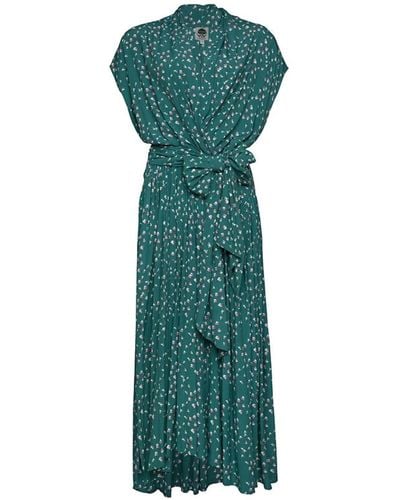 STATE OF GEORGIA The Point Dress Speckled - Green