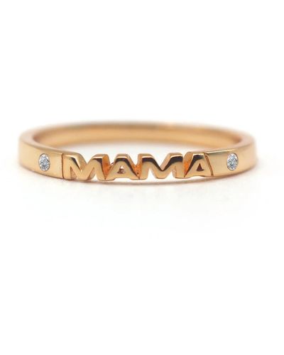 VicStoneNYC Fine Jewelry Diamond Mama Ring - Natural