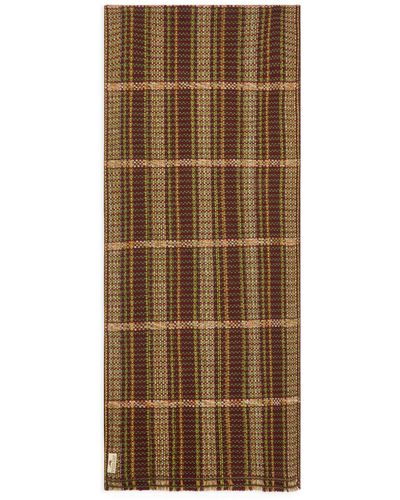 Burrows and Hare Cashmere & Merino Wool Scarf - Brown