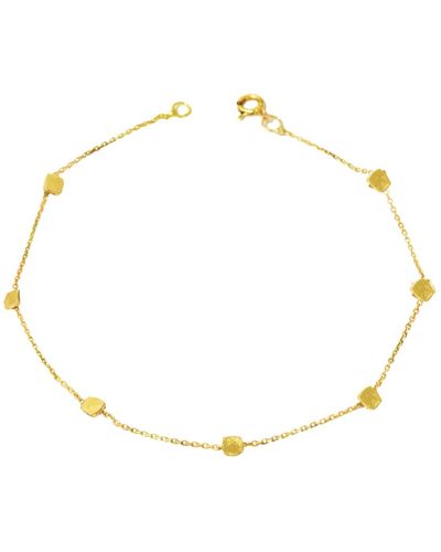 Lily Flo Jewellery Written In The Stars Square Chain Bracelet - Metallic