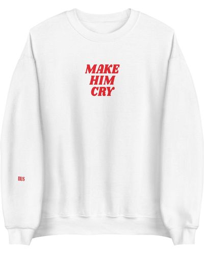NUS Make Him Cry Sweatshirt - White