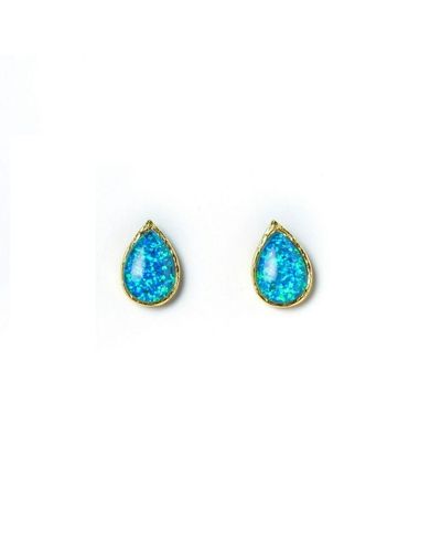 EUNOIA Jewels Cherish Studs Opal -blue,green