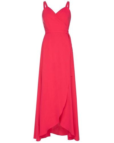 Roses Are Red Aloise Wrapdress In Fuchsia - Pink