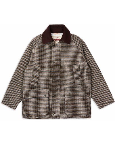 Burrows and Hare Harris Tweed Cotswold Jacket - Brown