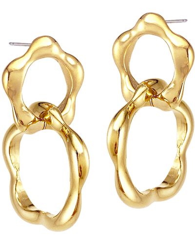 Biko Jewellery Wildflower Double Drops - Metallic