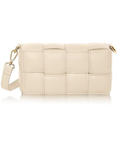 Betsy & Floss Serena Woven Crossbody Handbag In Cream - Natural