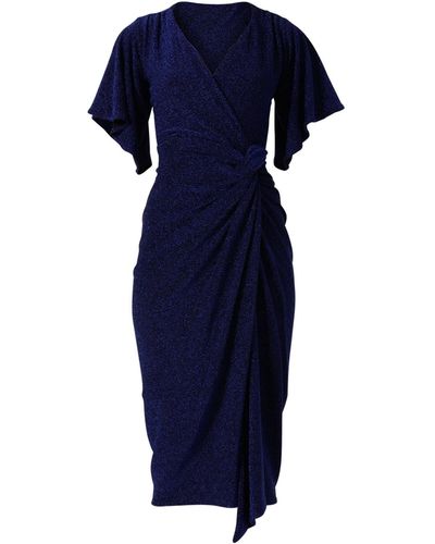 SACHA DRAKE The Emporium Dress In Sapphire - Blue