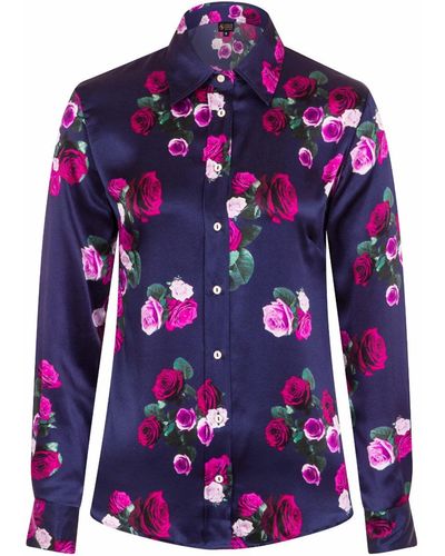 Sophie Cameron Davies Rose Silk Shirt - Multicolor