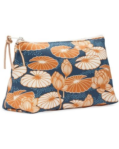 Gyllstad Lotus Blue Orange Wash Bag L