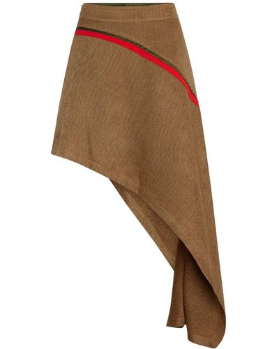 LAHIVE Agapi Asymmetrical Skirt - Brown