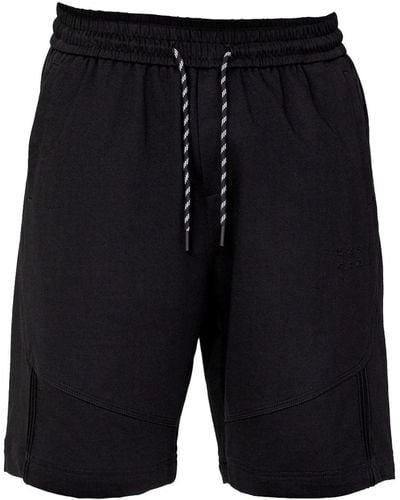 Smart and Joy Shorts With Decorative Strings - Black