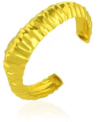 Arvino Foil Cuff Vermeil - Yellow