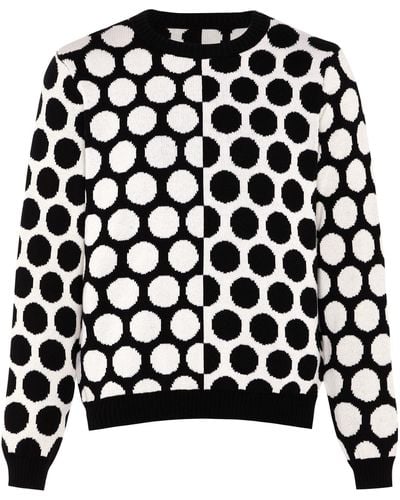 INGMARSON Reversed Circles Wool & Cashmere Sweater Black