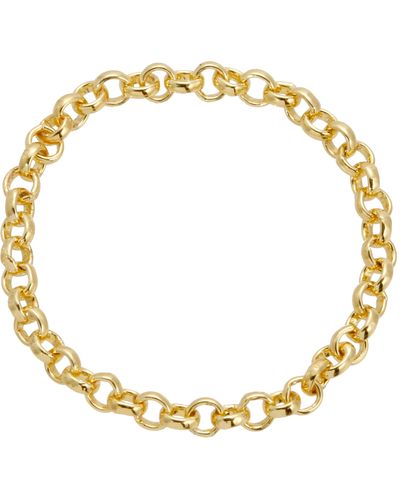 Leeada Jewelry Antonia Chain Ring - Metallic